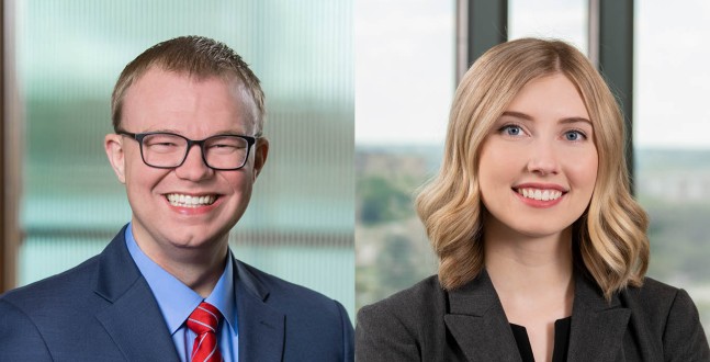 Litigation Attorneys Jeremy Koehler and Sarah Otto Elected to Partnership at Foulston Siefkin LLP